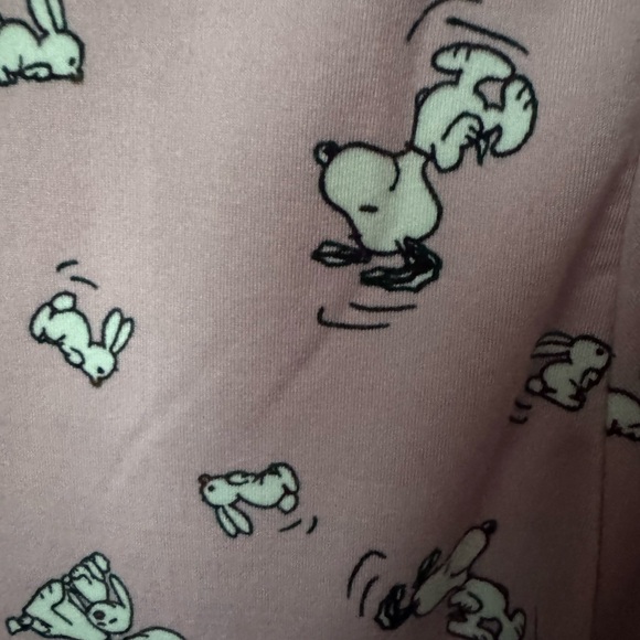 Peanuts Snoopy Pink Full Zip Hoodie Sweatshirt Size XL - Picture 2 of 5